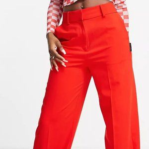 ASOS high waist red pants: BRAND NEW WITH TAGS, size 4 (US)